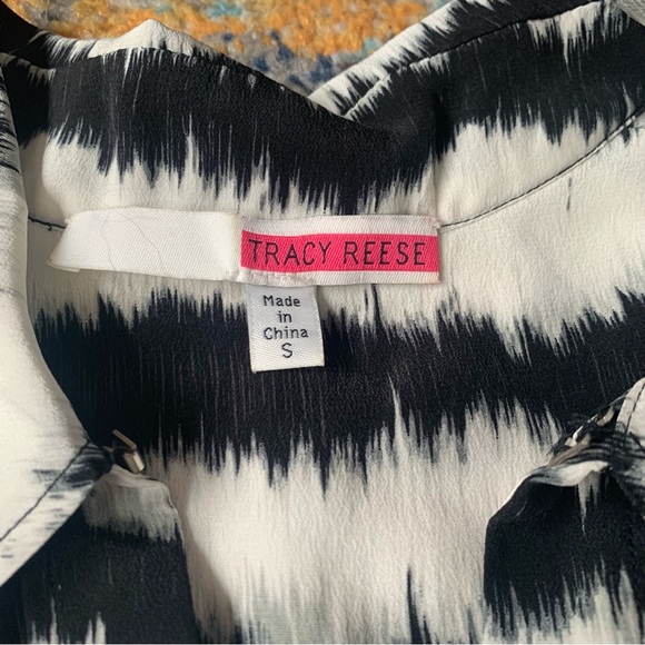 Tracey Reese | Silk Stripe Blouse - Picture 4 of 8